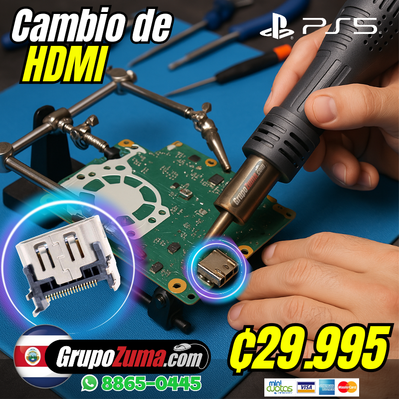 C6• CAMBIO DE PUERTO HDMI PARA PS5 & PS4