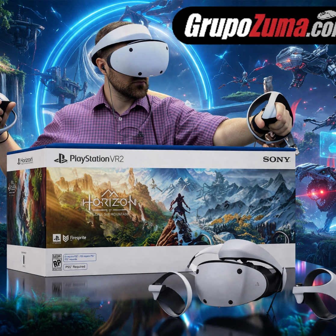 A7 PLAYSTATION VR 2 CON EL JUEGO HORIZON CALL OF THE MONTAIN
