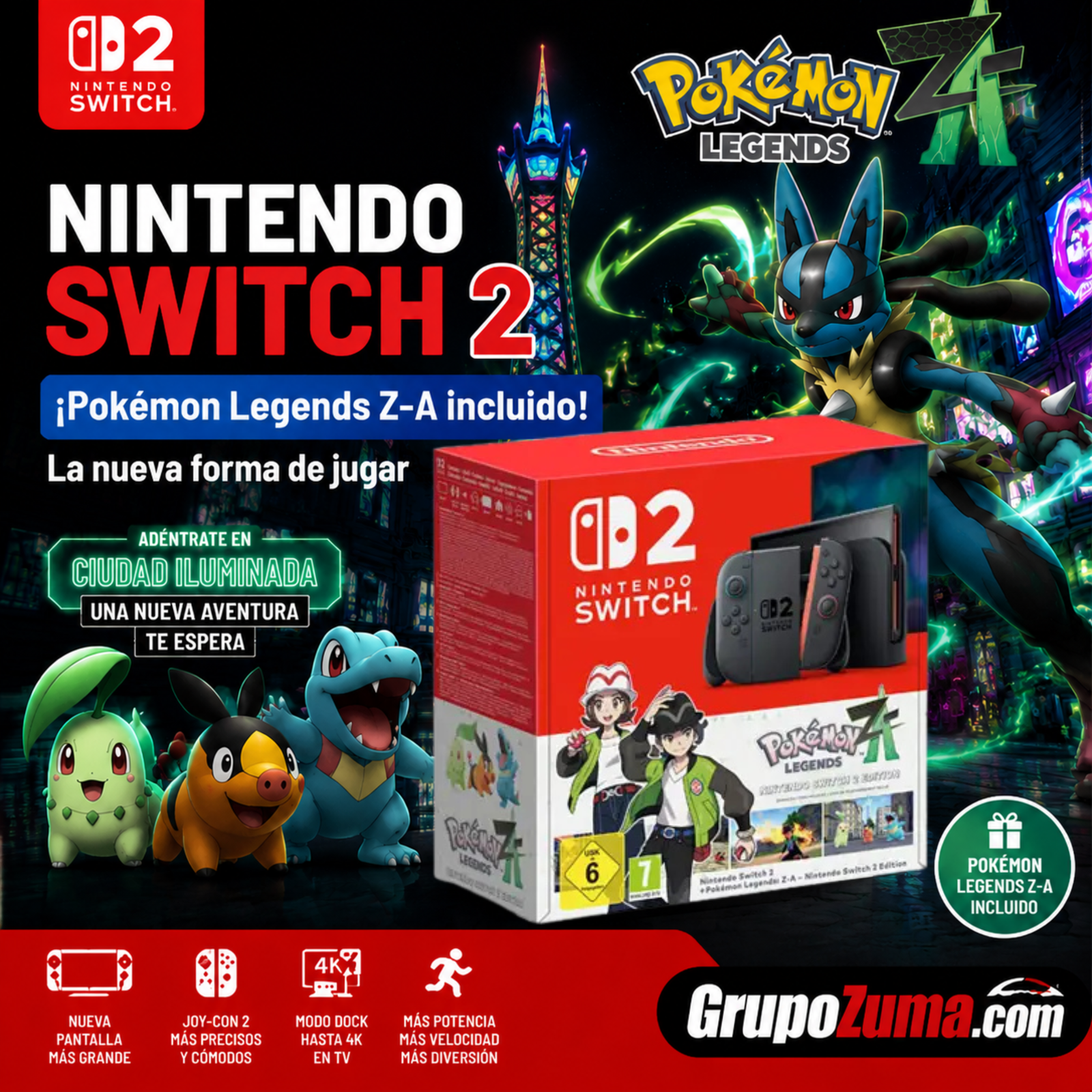 A4 • Switch 2 Bundle Pokémon Z-A