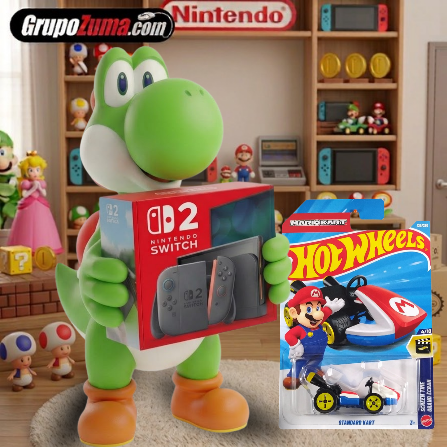 A9 NINTENDO SWITCH 2 SIN JUEGO, incluye Hotwells coleccionable de Mario kart 8