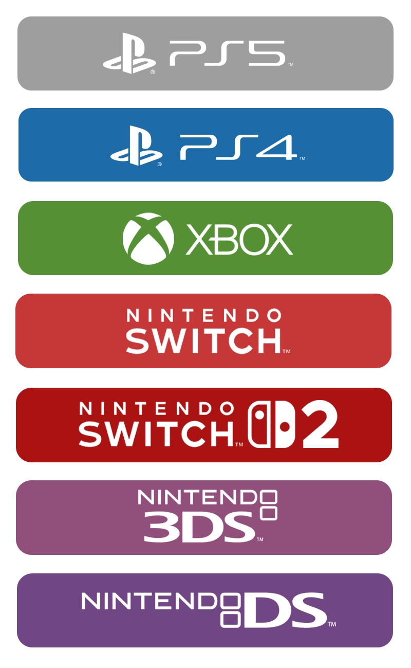 Juegos usados para PS5, PS4, Xbox, Nintendo Switch, Switch 2, Nintendo 3DS y Nintendo 2DS