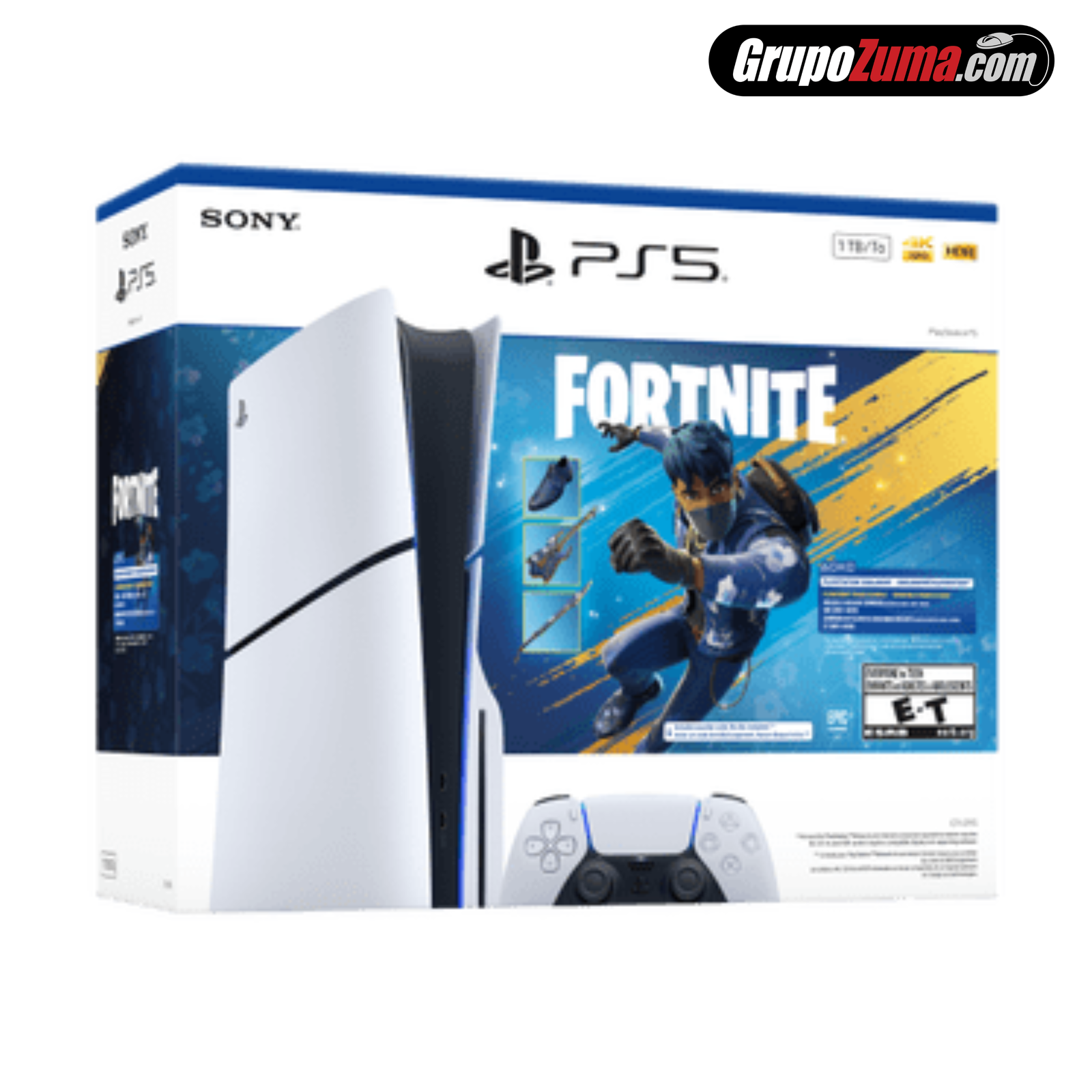 PS5 Slim Disco Fortnite flowering chaos fleuri
