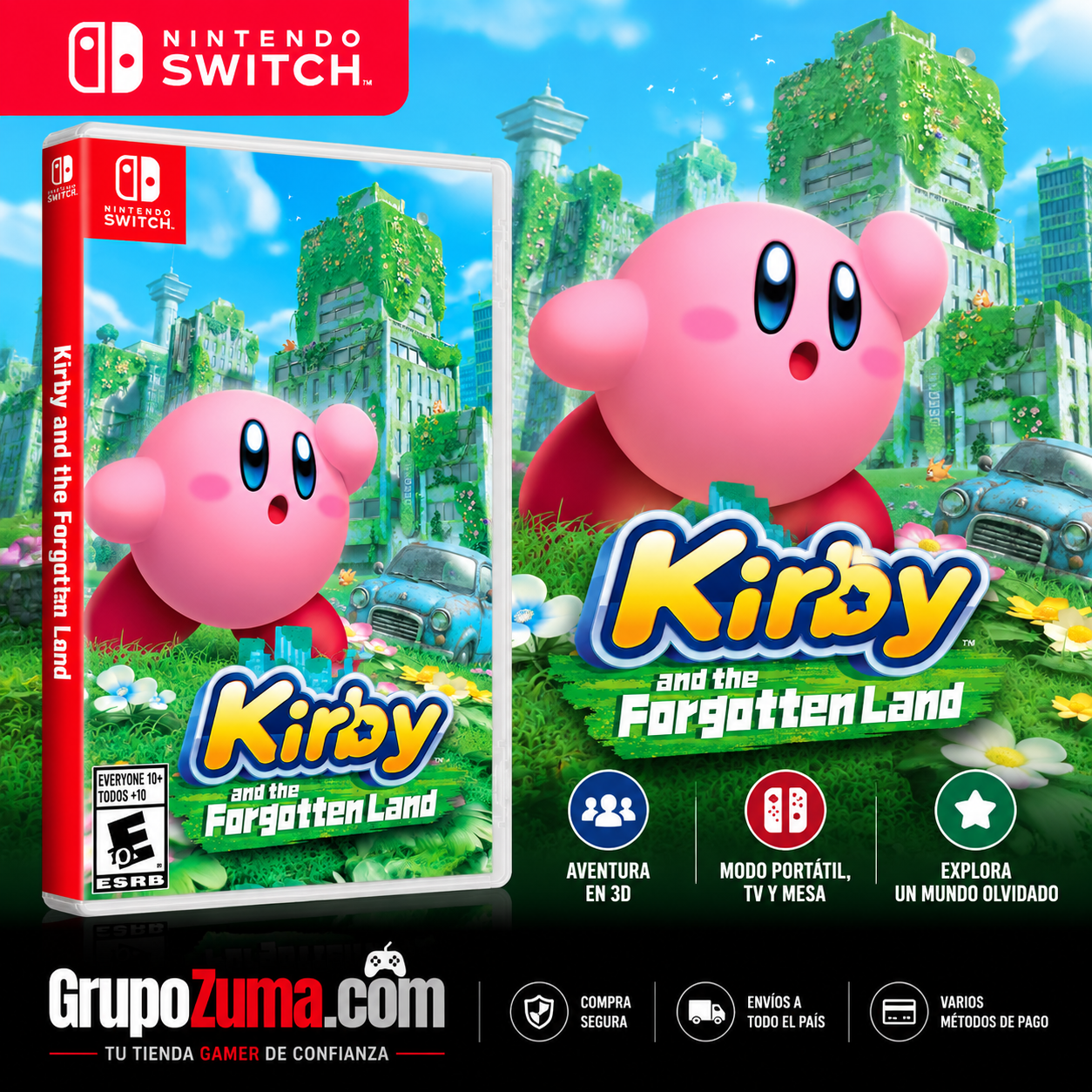 Kirby and the Forgotten Land - Nintendo Switch - Nuevo
