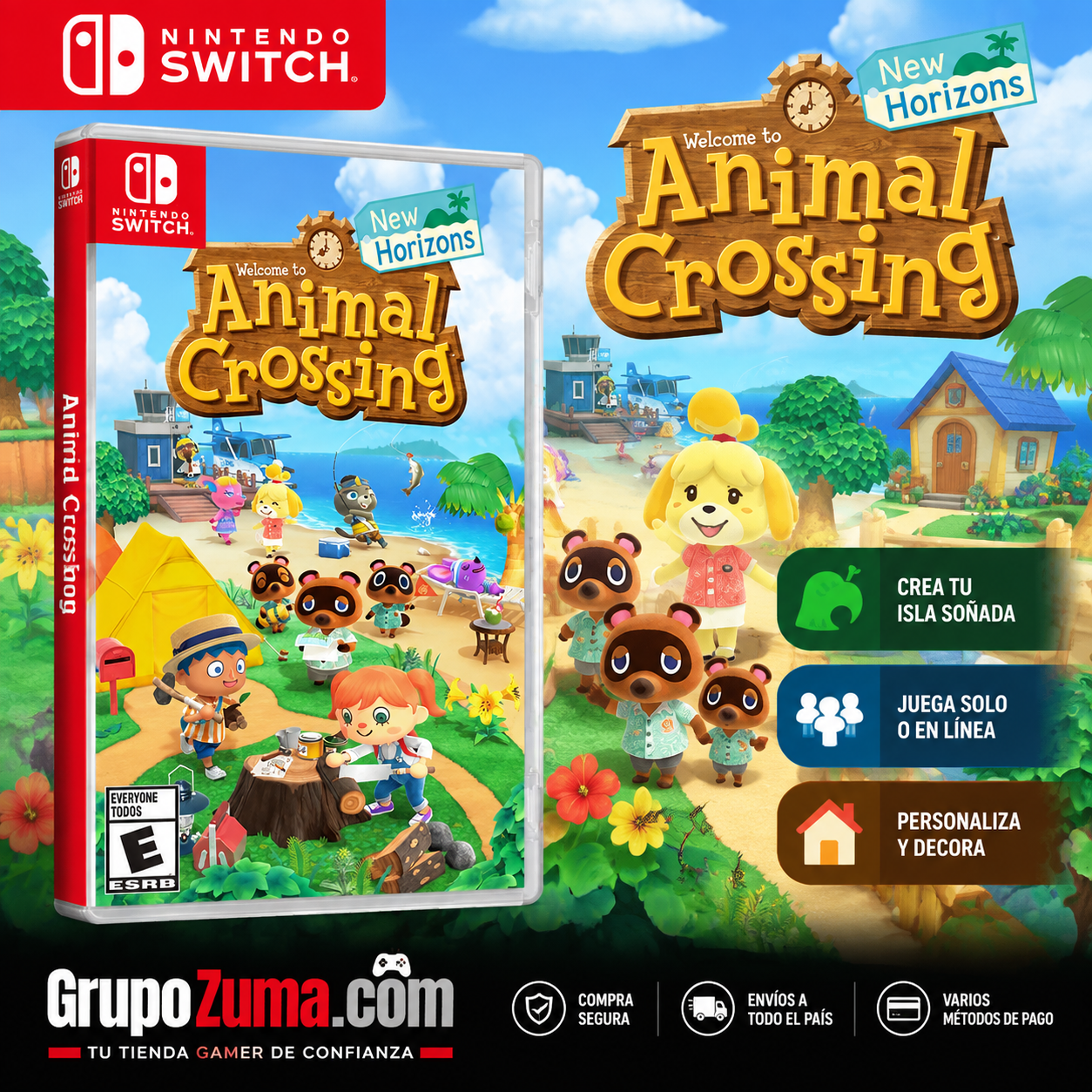 Animal Crossing: New Horizons - Nintendo Switch - Nuevo