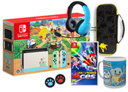 Nintendo Switch + Mario Tennis + Estuche + Taza + 2 protectores de anlogos + Headset