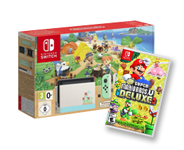 Nintendo Switch Animal Crossing + Super Mario U Deluxe